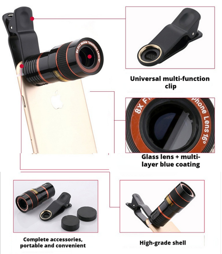 عدسة تليسكوب الهاتف