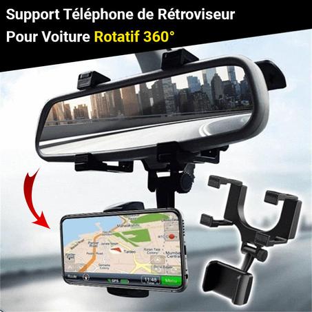 Support Universel de Téléphone de Rétroviseur pour Voiture Rotatif 360°