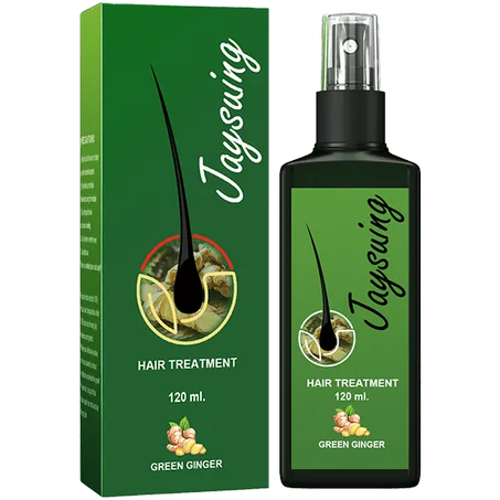 5 قطع من بخاخ إعادة نمو الشعر من JAYSUING بخلاصة الزنجبيل الأخضر لاستعادة حيوية فروة الرأس وتقليل تساقط الشعر وتعزيز نمو الشعر