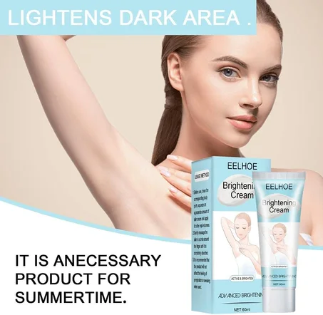 كريم تفتيح فعال لتفتيح وتفتيح البشرة تحت الابطين والركبتين والمرفقين والمناطق الحساسة للمناطق الحساسة والخاصة، يبيض ويغذي البشرة ويصلح البشرة والتخلص من الظلام بسرعة