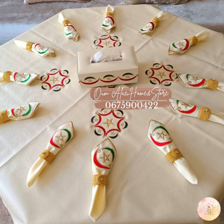 ناب الجلد "similicuir" بطرزة النجمة والهلال 🇲🇦