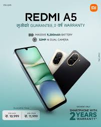 Redmi A5 64 GB, 3 GB RAM, Mobile Phone