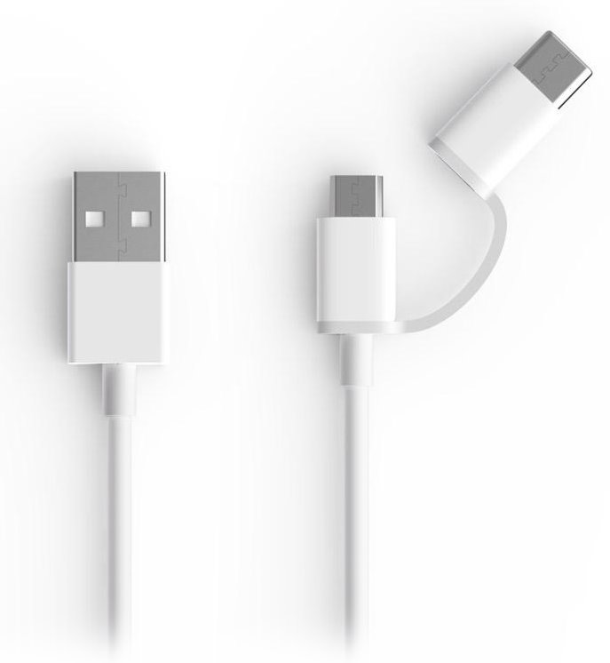 Xiaomi Mi 2-in-1 USB Cable (Micro USB to Type-C 100cm)