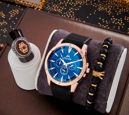 عرض Pack 3 ساعة رائعة مع سوار وخاتم