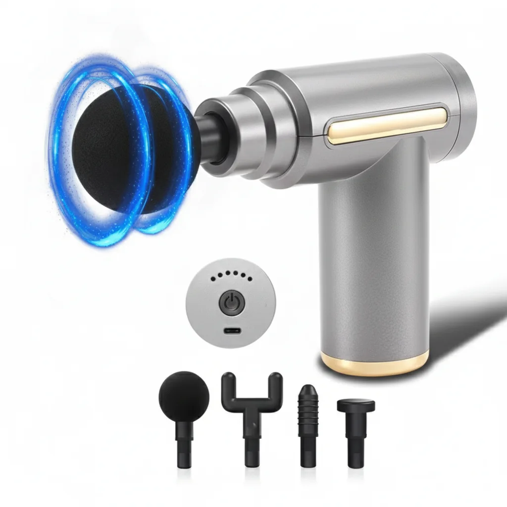 MuscleRelax Pro™ – Pistolet de Massage 4 en 1