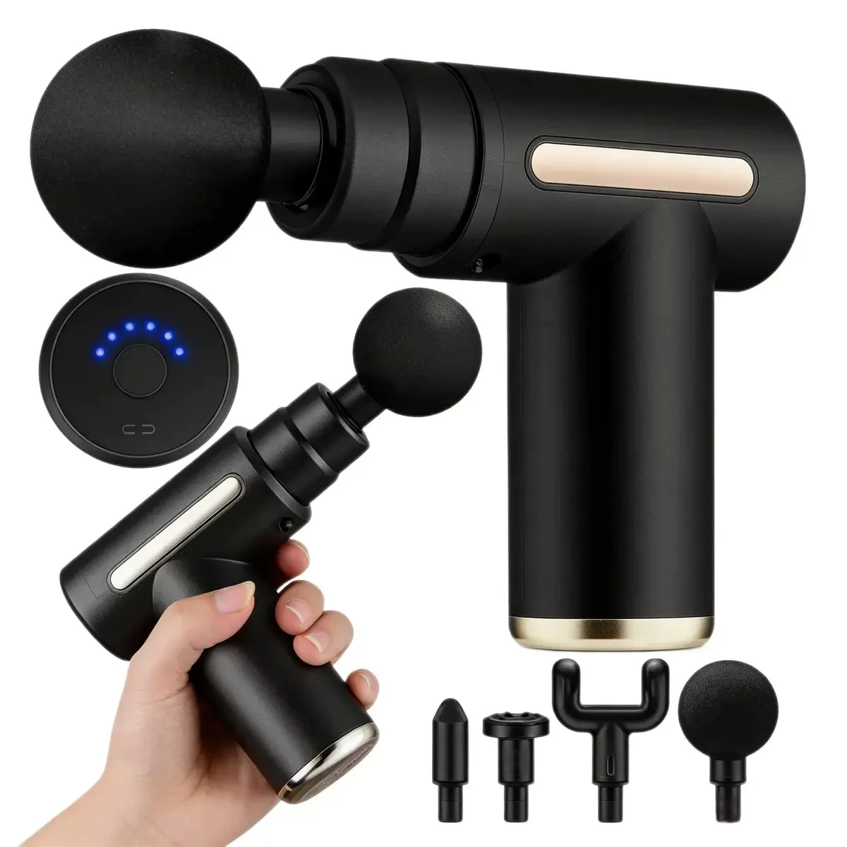 MuscleRelax Pro™ – Pistolet de Massage 4 en 1