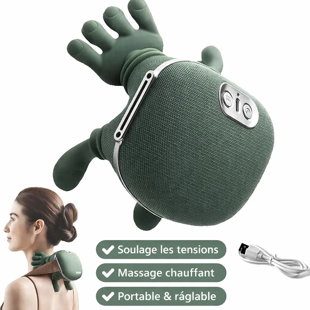 NeckoRelax™ – Mini Masseur Intelligent pour Cou & Épaules