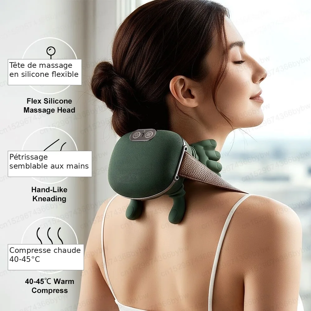 NeckoRelax™ – Mini Masseur Intelligent pour Cou & Épaules