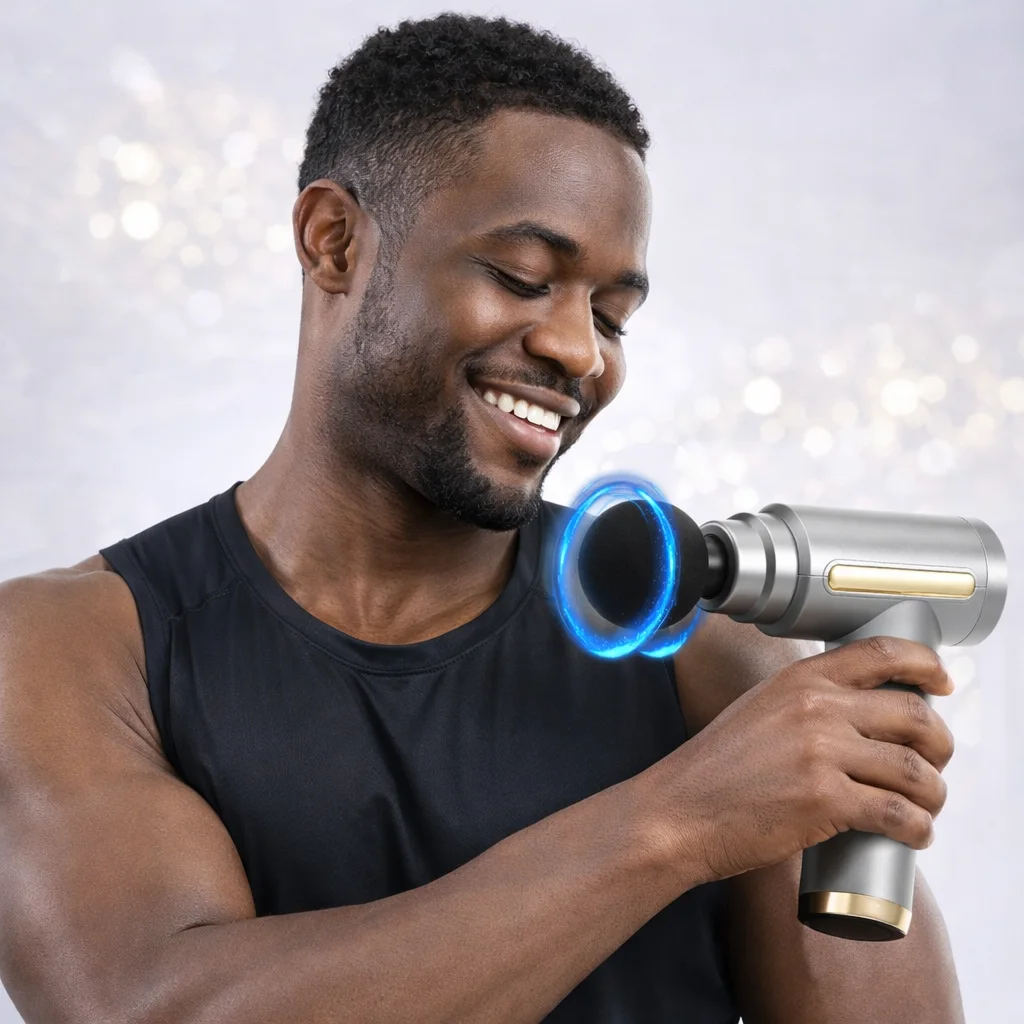 MuscleRelax Pro™ – Pistolet de Massage 4 en 1