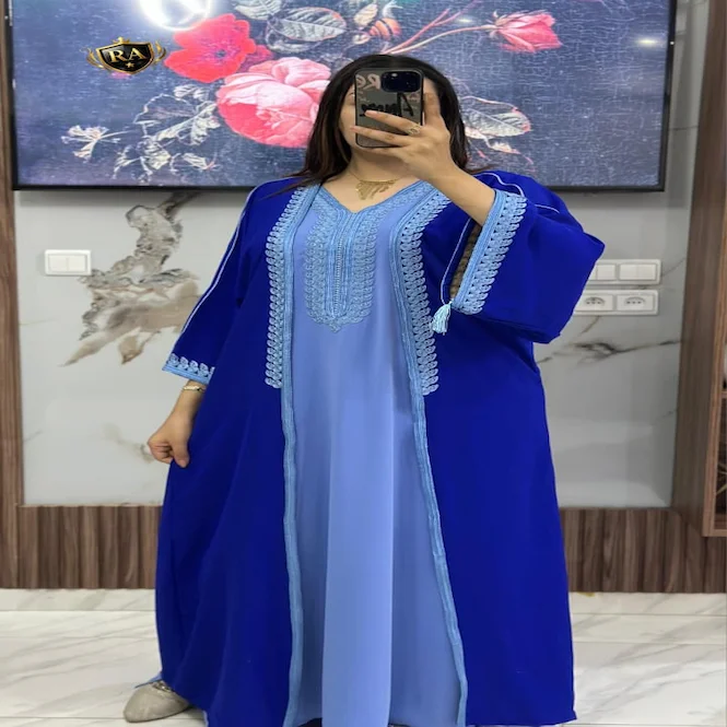 🔥 كيمونو العيد الملكي (2 قطعة): التألق الذي لا يُقاوم! 👑 اصنعي الحدث بإطلالة استثنائية ✨