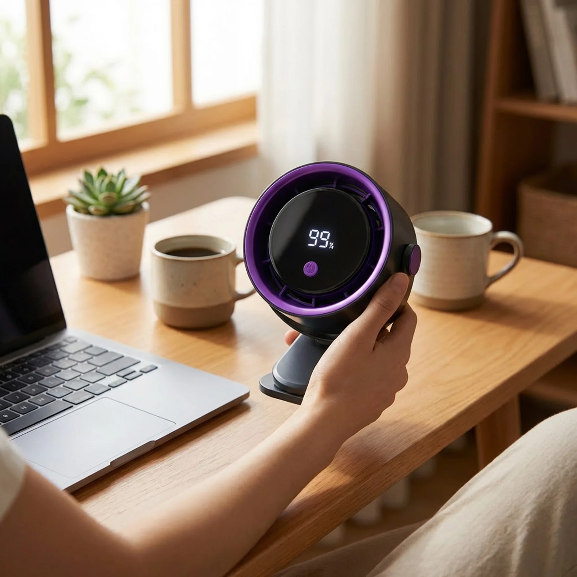 مروحة مكتب ذكية باللمس