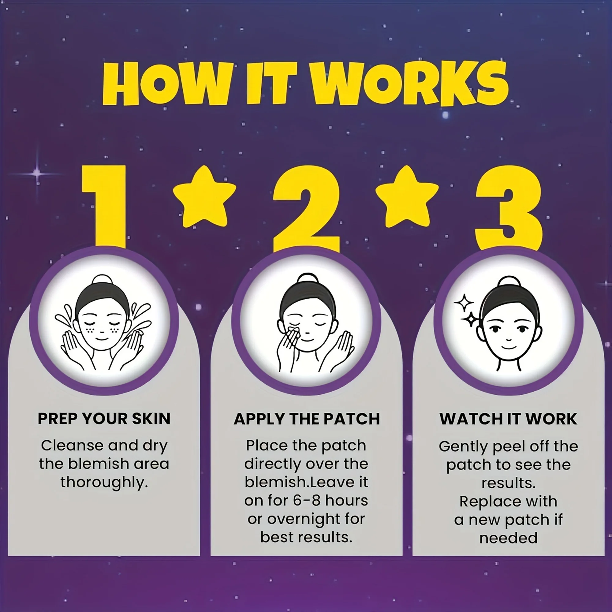 لصقات ازالة حب الشباب الترندي على شكل نجوم