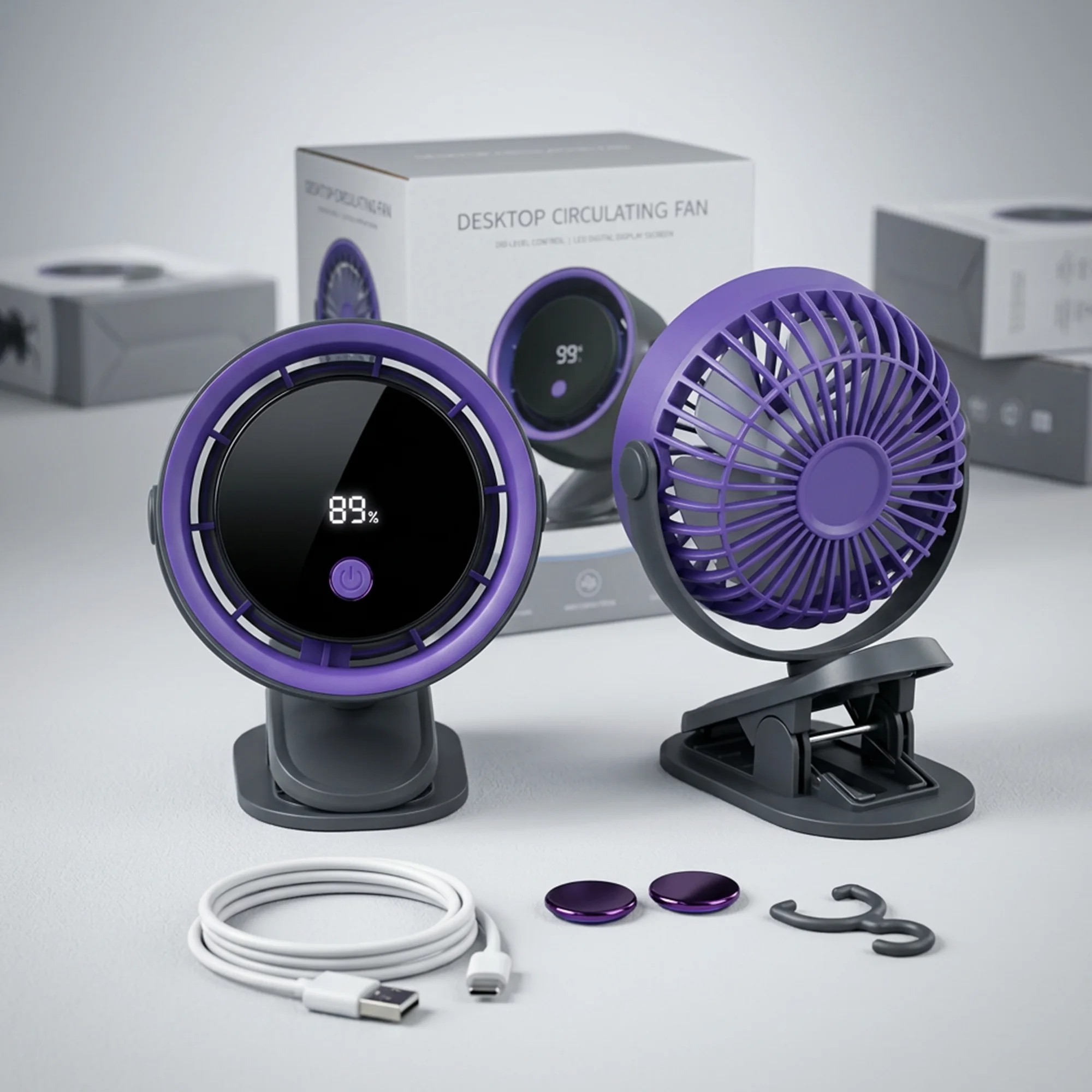 مروحة مكتب ذكية باللمس