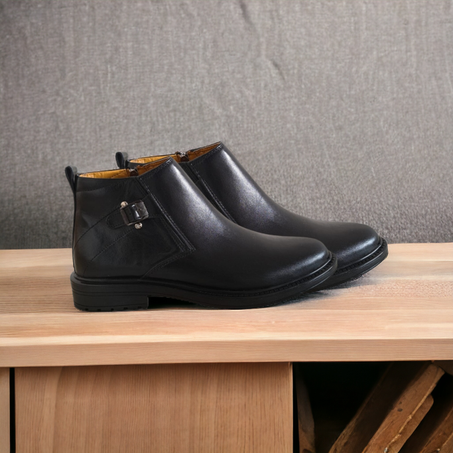 Chaussures classiques en cuir véritable, élégance et haute qualité