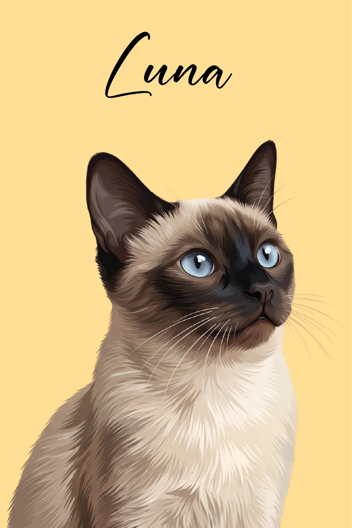 Custom Minimalist Pet Portrait