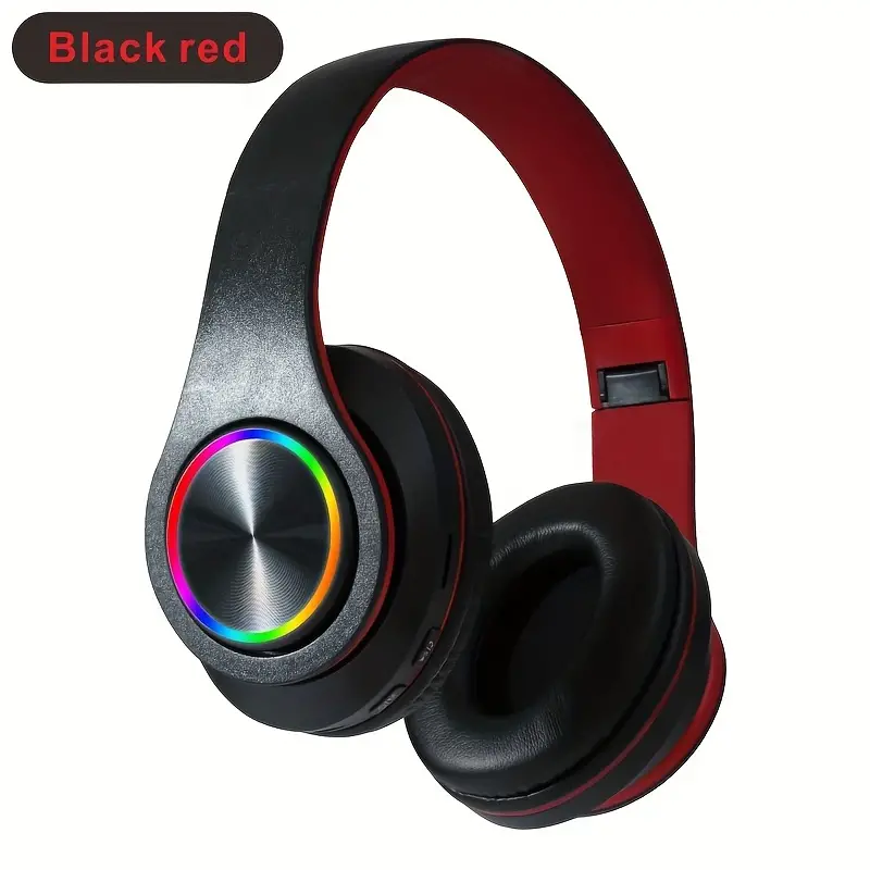 matte appearance fully wrapped ear b39 head mounted luminous wireless headset details 9