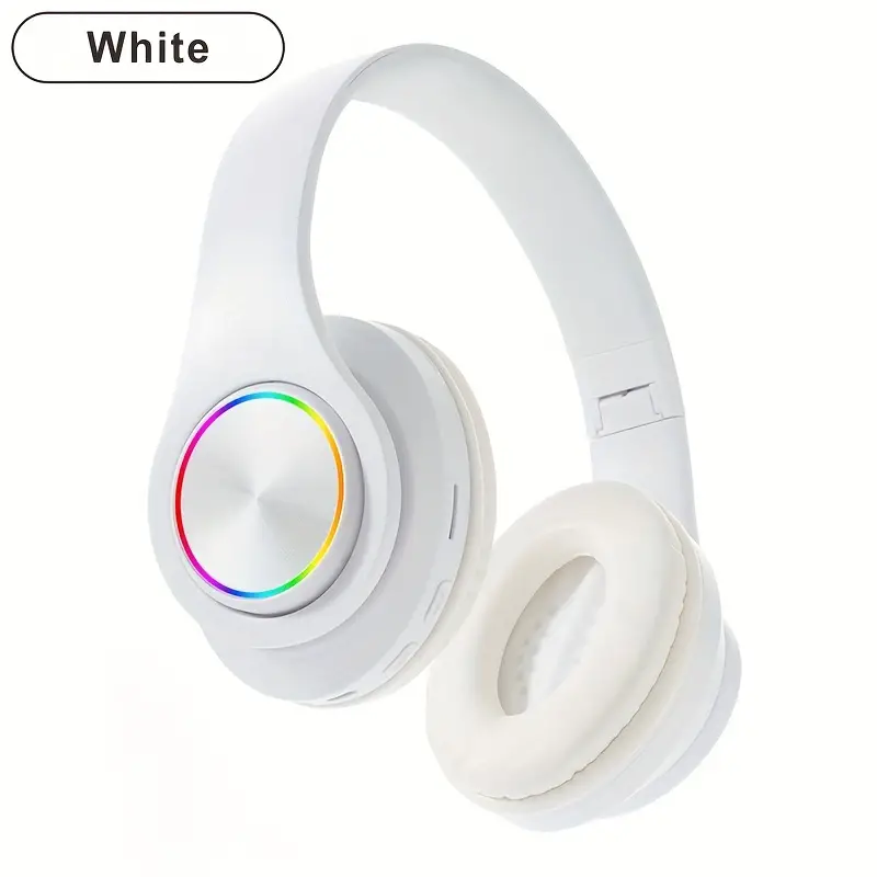 matte appearance fully wrapped ear b39 head mounted luminous wireless headset details 13