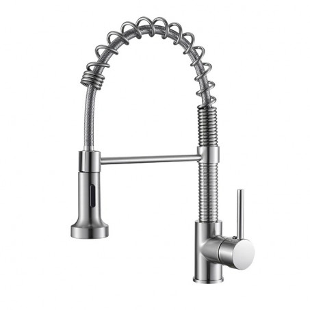 Wasserhahn Nickel Pull Unten Küche Waschbecken Wasserhahn luxus Hot & Cold