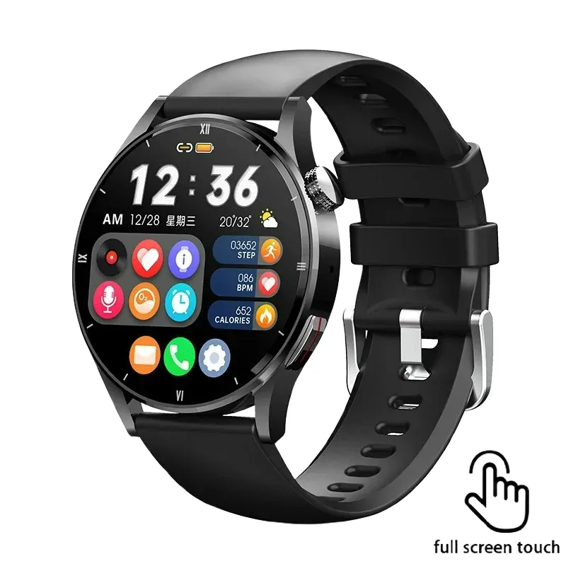 Lige uhr für männer smart watch amoled hd bildschirm körper temperaturer kennung ai smart voice smartwatch bluetooth ruf uhr