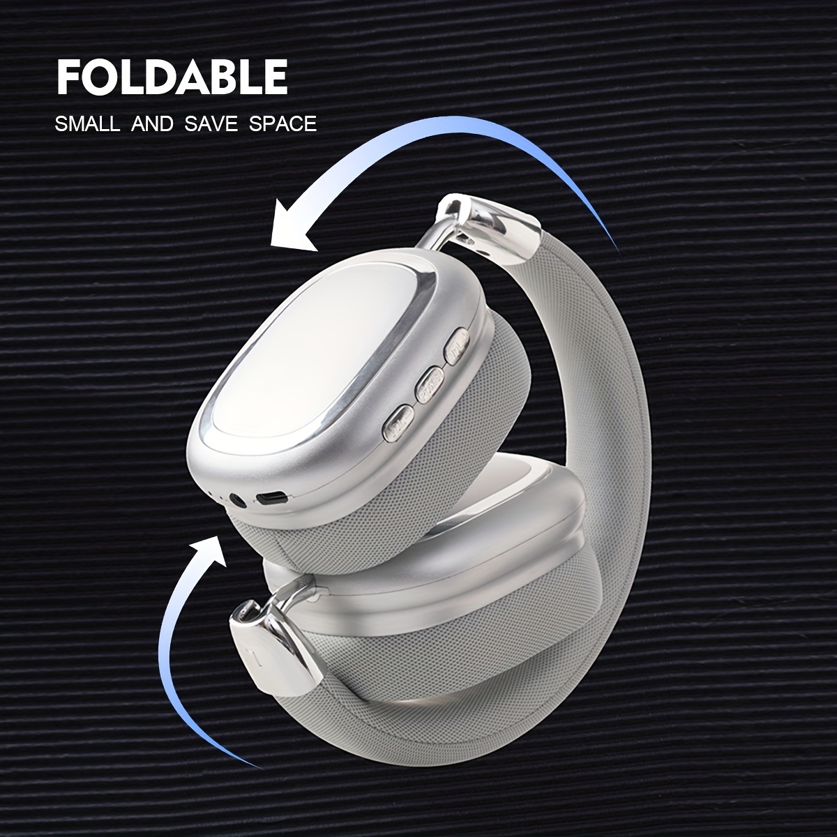 Wireless Headphones On-Ear Foldable Sound Isolating Metallic Feel Mobile Phone Gift Comfortable Leather Toy Matching Wireless Headphone