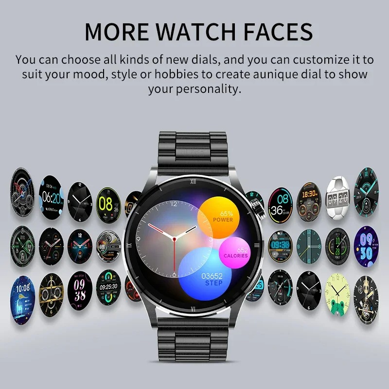 Lige uhr für männer smart watch amoled hd bildschirm körper temperaturer kennung ai smart voice smartwatch bluetooth ruf uhr