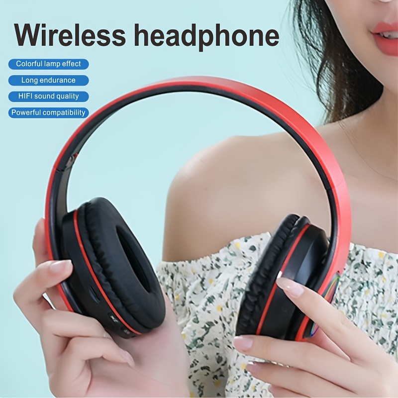 Matte appearance, full head mounted luminous wireless earphone