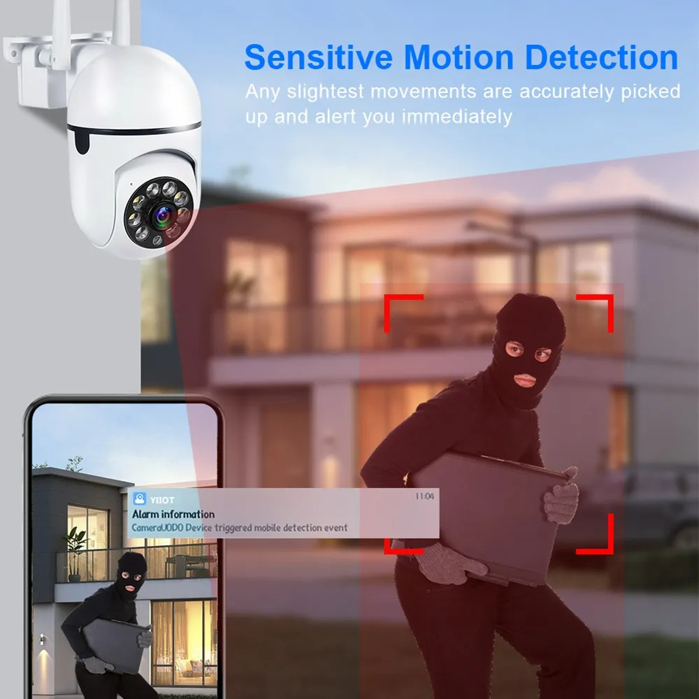 1080P 4PCS Outdoor Camera CCTV IP Wifi Surveillance Camera Waterproof Security Protection Wireless Home Monitor Track Alarm 360°