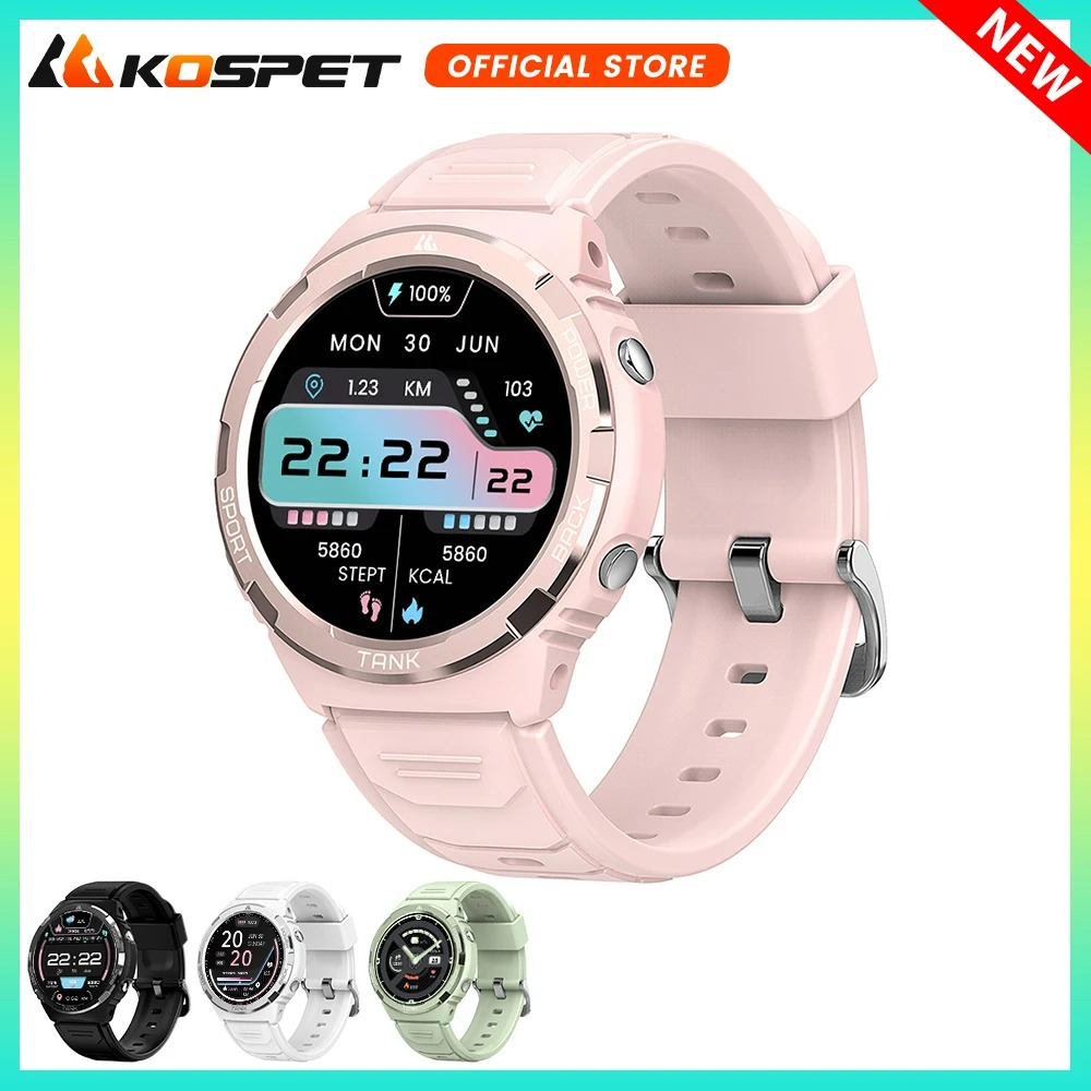 2023 kospet tank s1 smart uhr für frauen ultra aod amoled uhren 5atm wasserdichte bluetooth call fitness digitale smartwatches