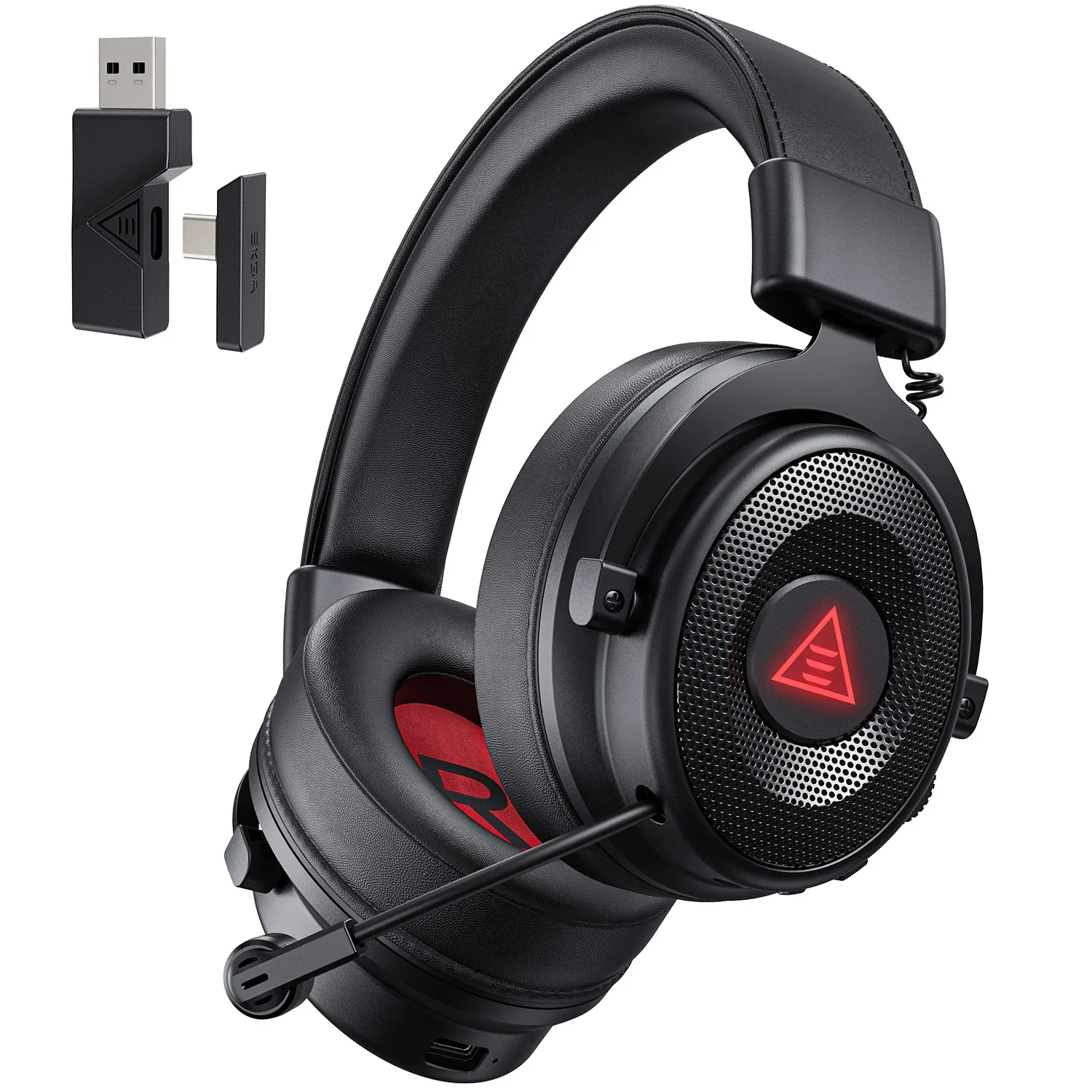 Eksa Bluetooth-Kopfhörer  USB/Typ C kabel gebundenes Gaming-Headset-Gamer mit Mikrofon