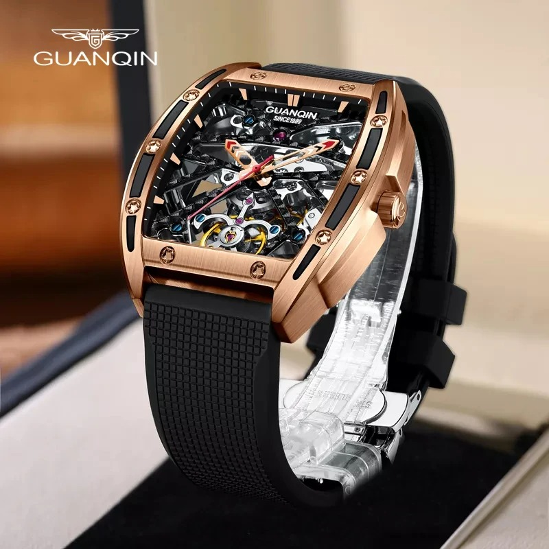 GUANQIN 2023 männer Uhren Mechanische Automatische Uhr Für Männer Top Marke Luxus Edelstahl Business Uhr Relogio Masculino