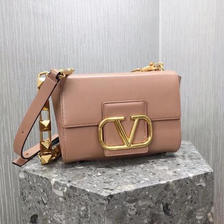 Valentino Garavani Leather Stud Sign Shoulder Bag