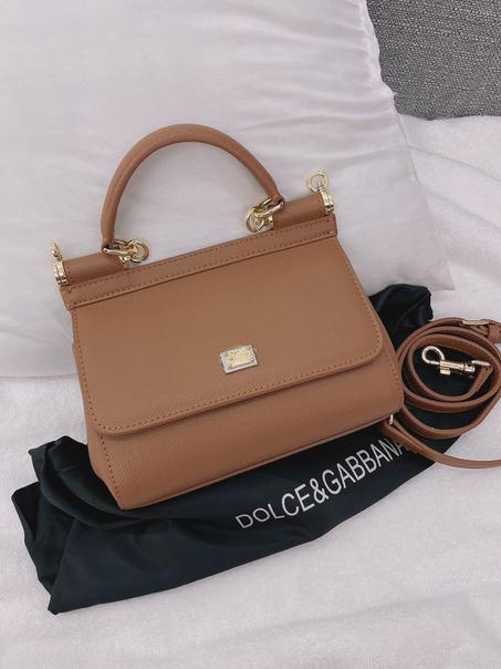 Sicily handbag in dauphine leather