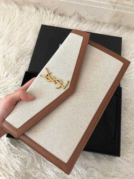 Saint Laurent Monogram envelope clutch bag