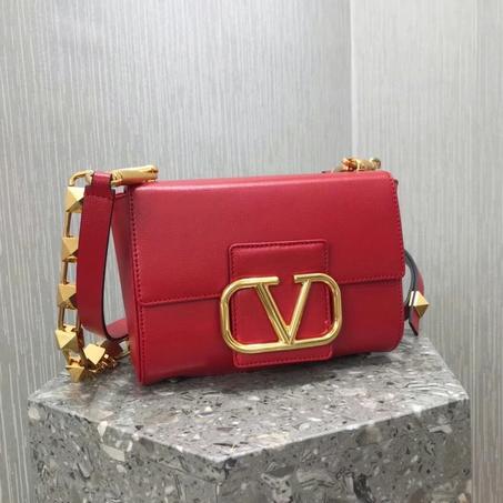 Valentino Garavani Leather Stud Sign Shoulder Bag