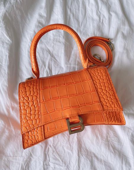 BALENCIAGA Hourglass XS top-handle bag