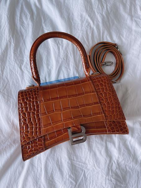 BALENCIAGA Hourglass XS top-handle bag