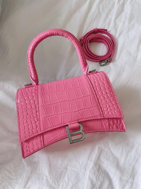 BALENCIAGA Hourglass XS top-handle bag