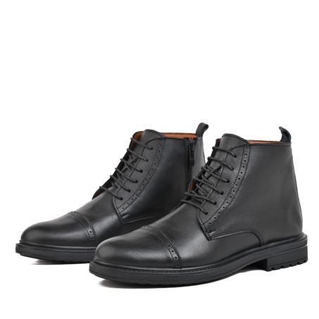 boot007 100% cuir noir