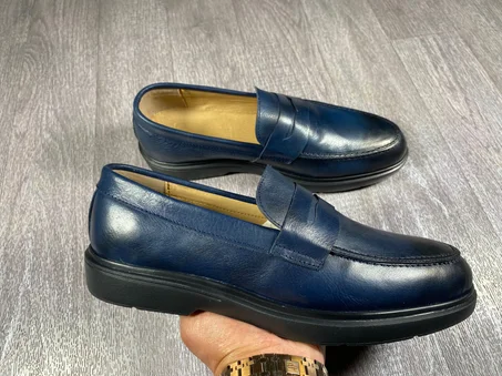 dls-mc001 Cuir Bleu - Hommes