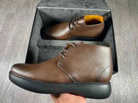 boot001 100% cuir marron