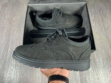 MD007 Chaussure nubuck  Noir