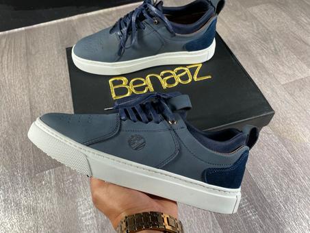 NB007 Chaussure nubuck  Bleu