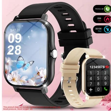 ساعة ذكية كاملة بحجم 4.7 سم مع اتصال لاسلكي لنظام أندرويد/آيفون