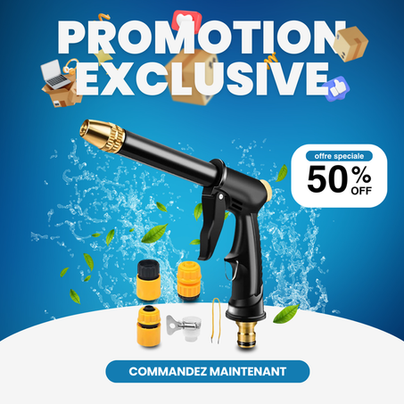 🔥Pistolet À Haute Pression Pour lavage de voiture 🔥