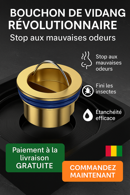 Bouchon de Vidange Révolutionnaire - Stop aux Odeurs et Insectes !