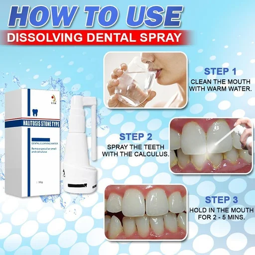Tartar-free dissolving dental spray