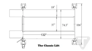 Triumph NSS-8 8,000 lb 4 Post Car Lift