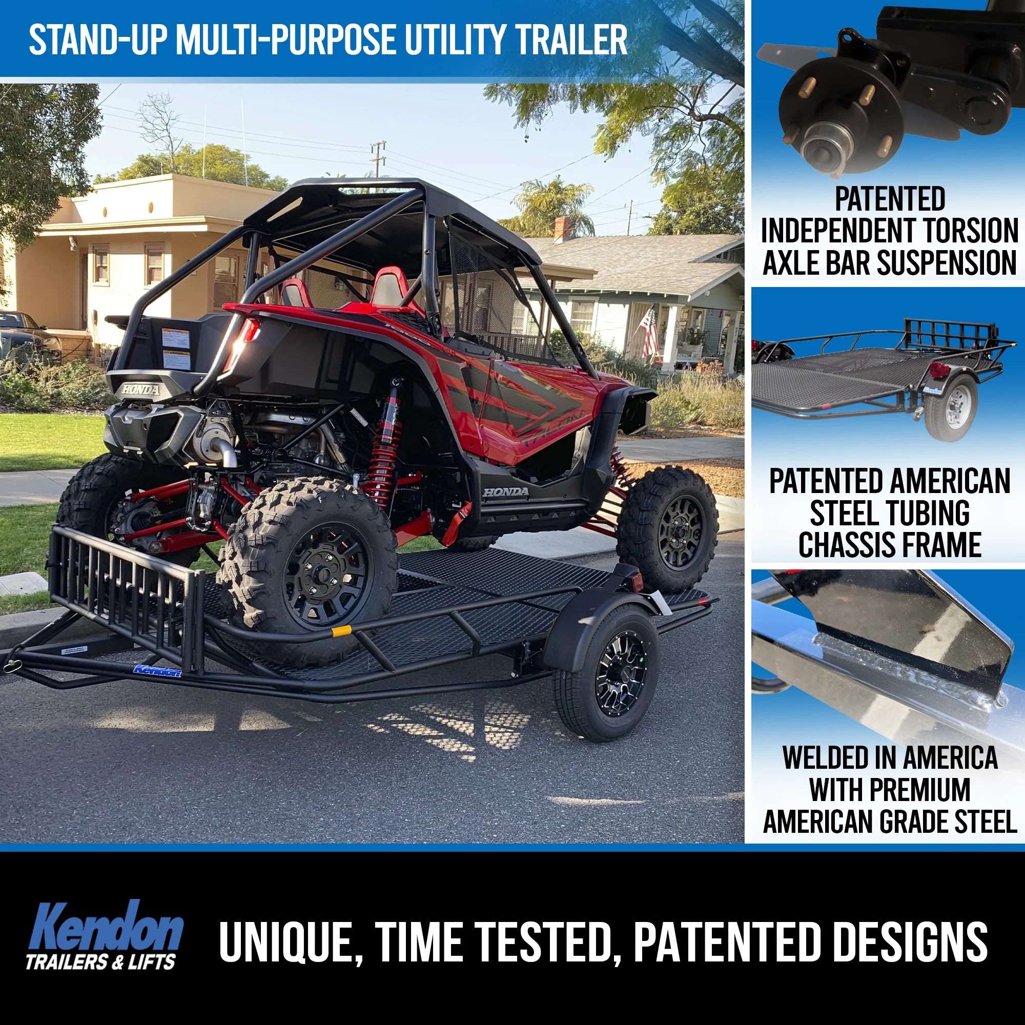 Kendon UT305SXS Stand-Up™ Utility Trailer Folding Multi-Purpose Utility Trailers