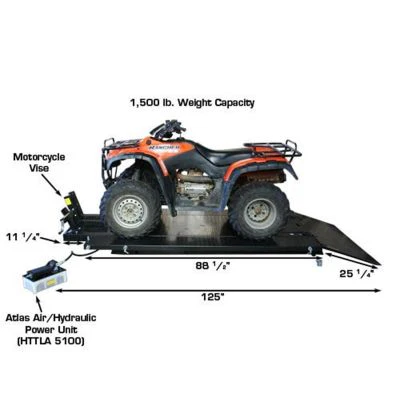 Atlas HI-RISE 1500 Motorcycle/ATV Lift 1,500 lb. Capacity