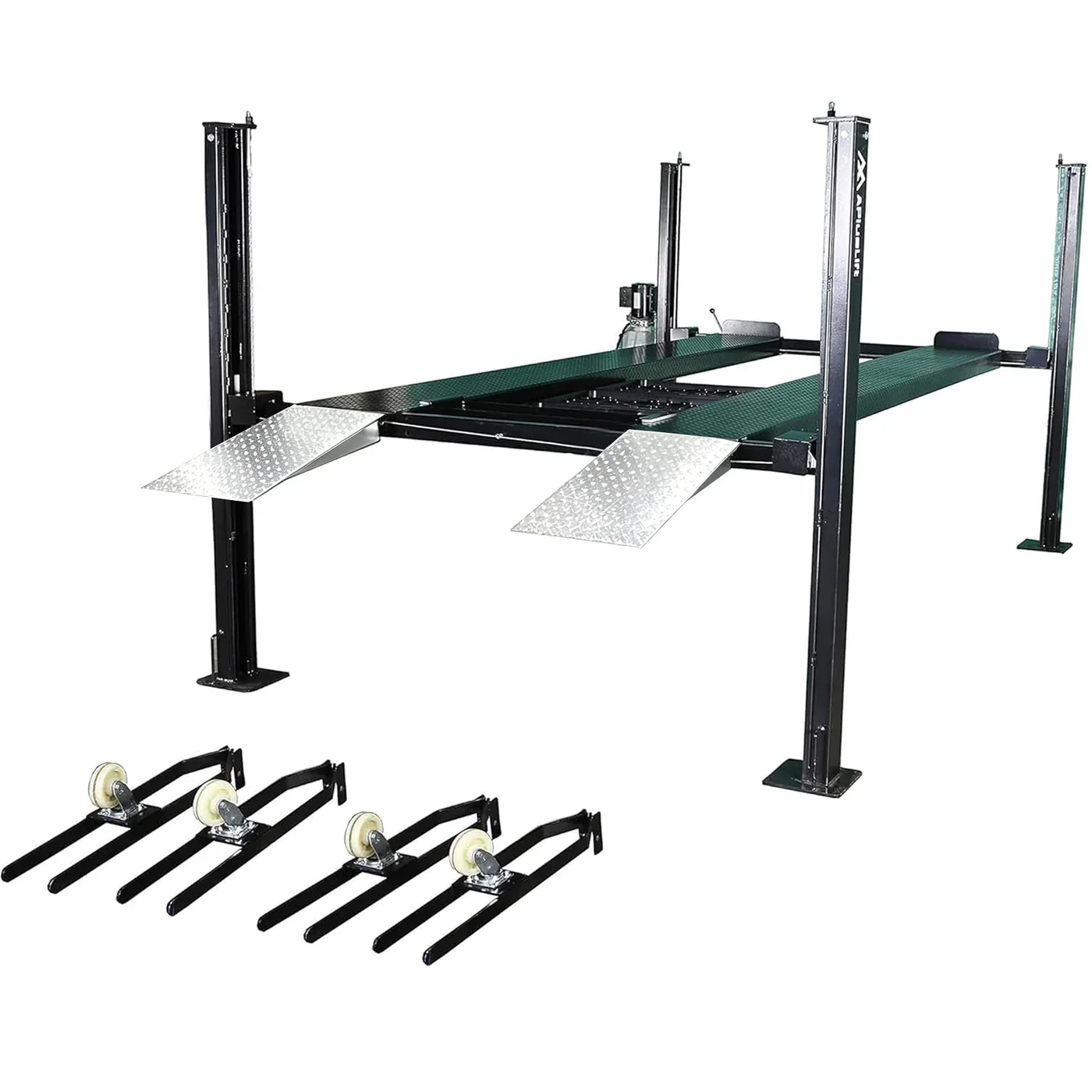 APlusLift HW-8S – 8,000 LB 4-Post Portable Parking, Storage & Service Car Lift